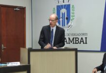 SESSÃO SOLENE DE ABERTURA CAMARA DE VEREADORES DE AMAMBAI