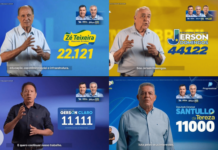 Candidatos a deputado escondem Flávio